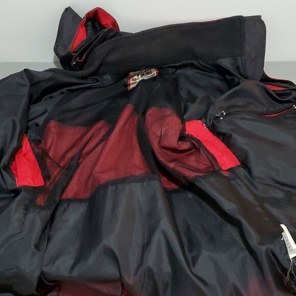 𝅺viking tempest medium red and black windbreaker jacket - Picture 8 of 8